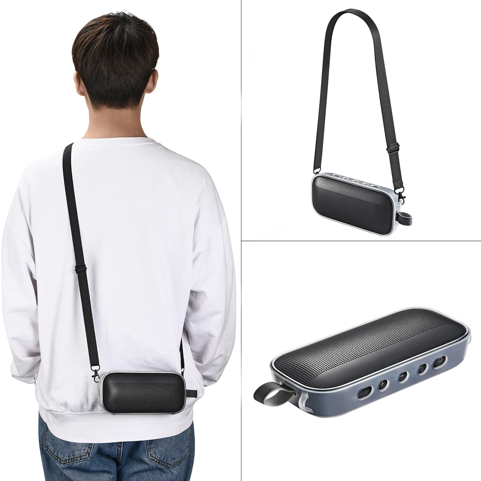 Pre Bose SoundLink Flex Bluetooth kompatibilný reproduktor TPU Ochranný kryt vodotesný a ochranná škrupina odolná voči škrabancom