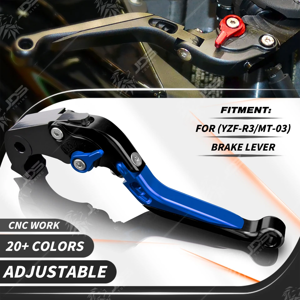 Pre brzdovú páku Yamaha MT03/YZFR3 nastaviteľné páky skladacích rukoväť