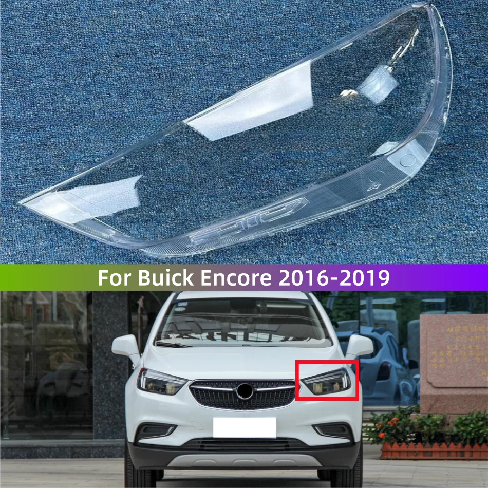 Pre Buick Encore 2016 2017 2018 2018 2019 Svetlometový odtieň odtieň svetlometu Priehľadné lampy Lamshade Lens Shell Plexisklass