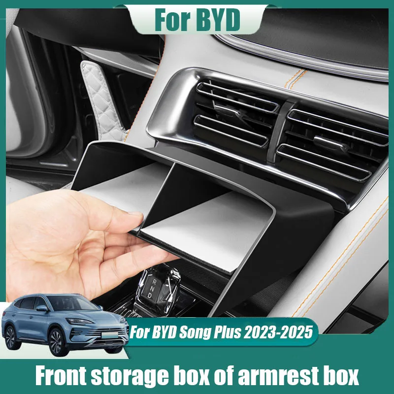 Pre BYD Song Plus 2023 2024 2025 Front Storage Box Central Control Lirt Lirl Lirky Automotive Interior Modifikácia
