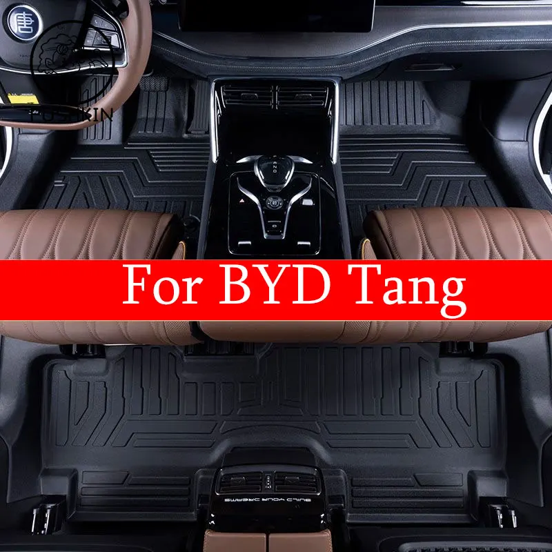 Pre BYD Tang 7 sedadiel 2022 2023 2024 Koberec podlahové podlahy BYD TANG TRUNT MAT MAT PLNÉ SET TRIP na BYD TANG Vodotesné podlahové rohože