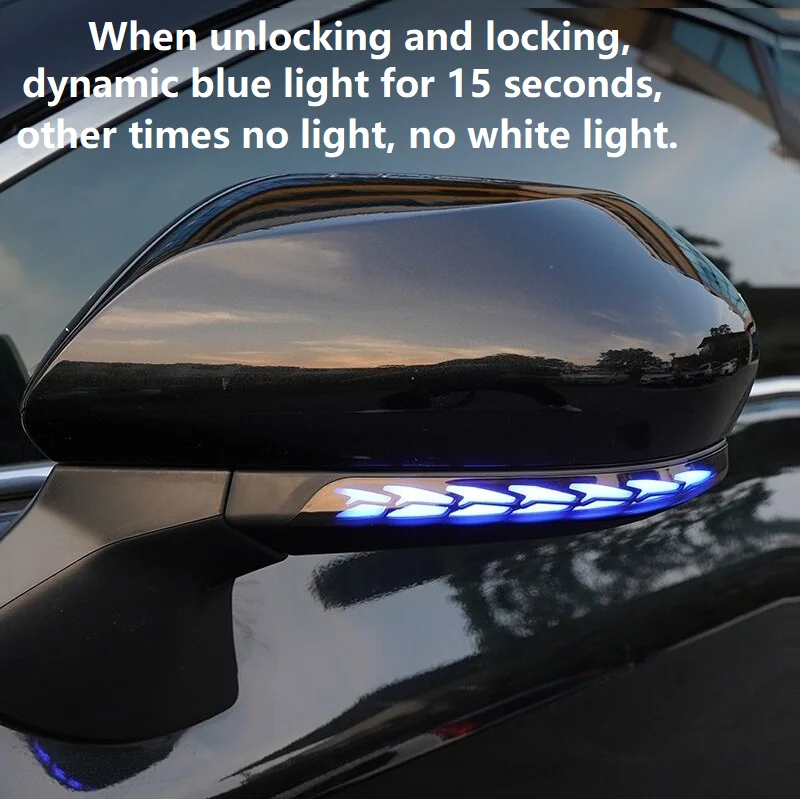 Pre Camry Xv70 CH-R CHR PRIUS XW50 PHV Bočné zrkadlo SIGLER BLINKER DYNAMIC BLUE LIGHT BIELE DEN Deň behu svetlo