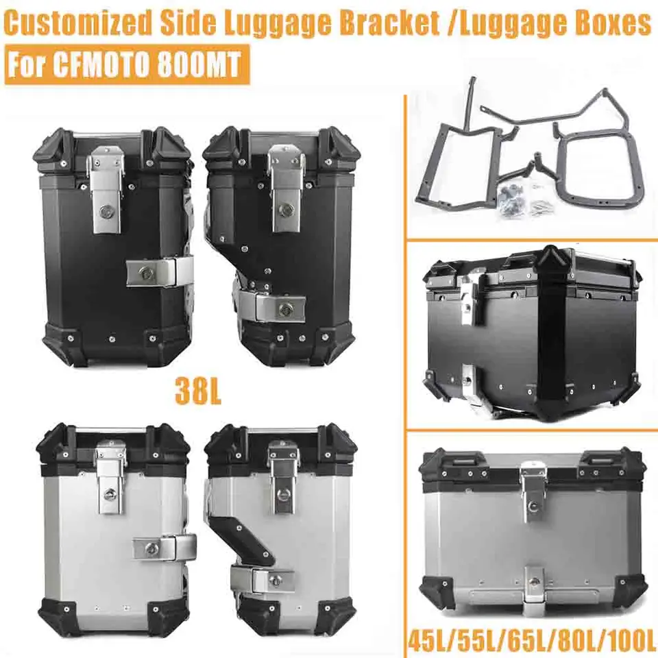Pre CFMoto800MT CFMOTO 800MT Motocykel bočná batožina Bracket Pannier Frame Saddlebag Rack Zadný vrchný puzdro Kumeňa Kuší Kmeň