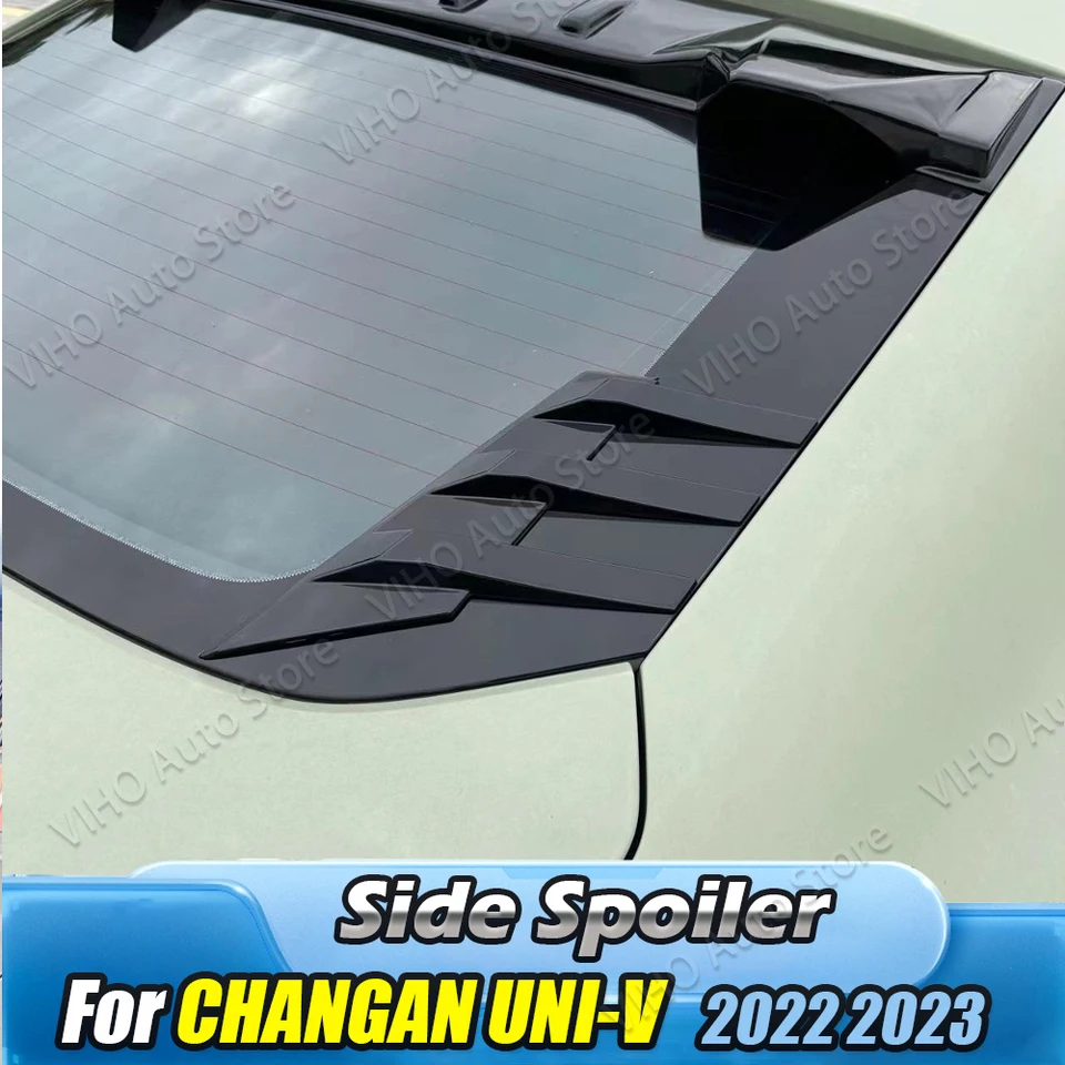Pre Changan Uni-V Uni V 2022 2023 Zadné okenné spojlera Splitter TRIMVER TRAVER MRIVER OKNO