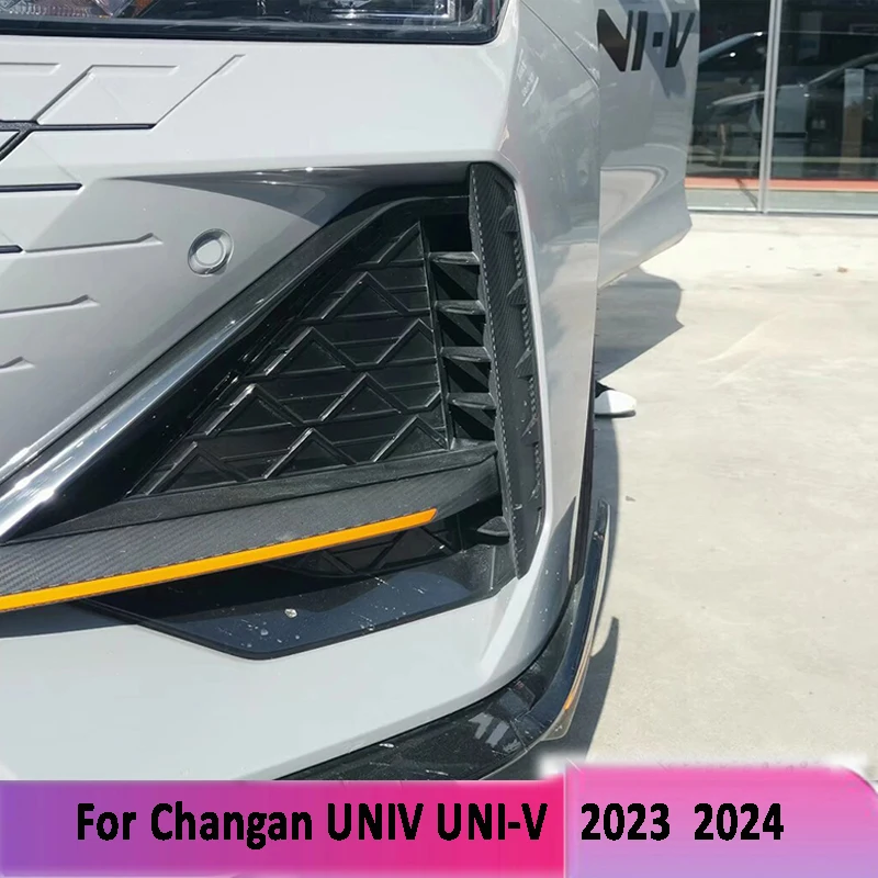 Pre Changan Univ Uni-V 2022 2023 2024 Styling automobilu uhlíkové vlákno predné nárazník na bočné vetracie fenderové obaly na obloženie nálepky na dekoráciu