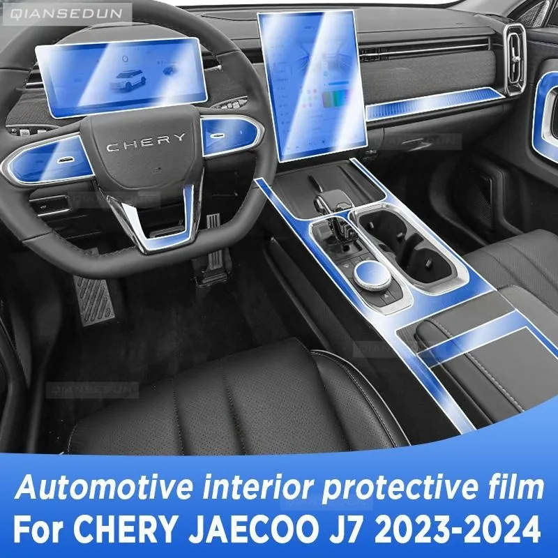 Pre Chery Jaecoo J7 2023 2024 prevodovku navigačnú obrazovku Automobilový interiérny ochranný film proti škrabaniu nálepka