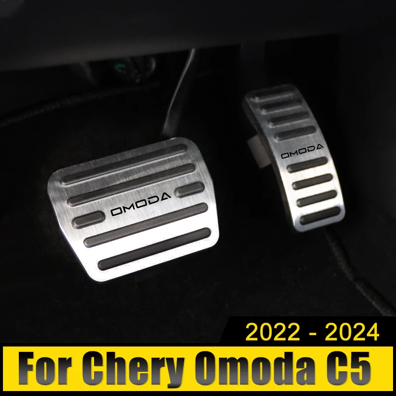 Pre Chery Omoda 5 C5 FX 2022 2023 2024 Hliníková zliatina automobilu Plynové pedály brzdové pedály krycie vankúšiky bez šmyku príslušenstva