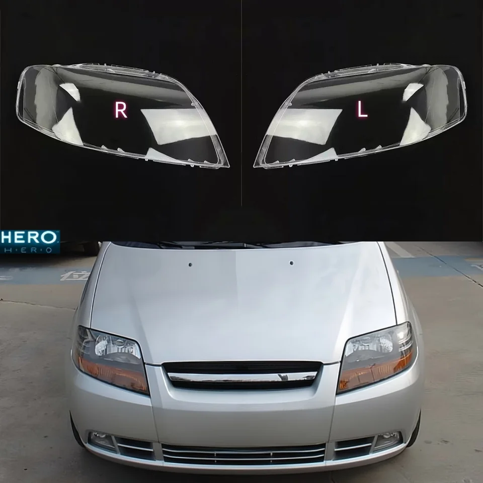 Pre Chevrolet Aveo 2005 2006 2007 Auto príslušenstva pre svetový svetlo Svetlomet shell s priehľadnou lampami Lamshade Plexisk.