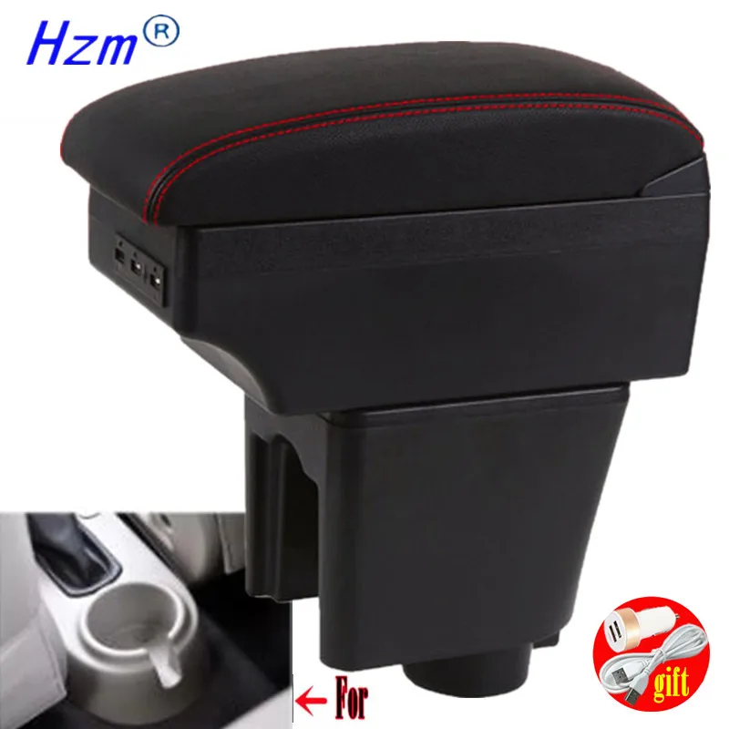 Pre Chevrolet Aveo T200 T250 T255 lakťová skrinka pre Chevrolet Aveo T200 T250 T255 Centrum Center Console Storage Box s USB