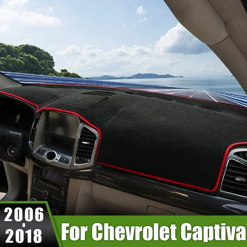 Pre Chevrolet Captiva 2006 2007 2008 2009 2010 2012 2012 2013 2014 2015 2016 2017 2018 2018 Car Dashboard Sunshade Anti-UV Carpets