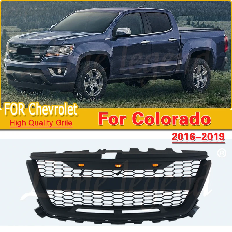 Pre Chevrolet Colorado (verzia North USA) 2016-2019 Automatické diely Ostatné exteriérové ​​doplnky predné mriežky mriežky grilu