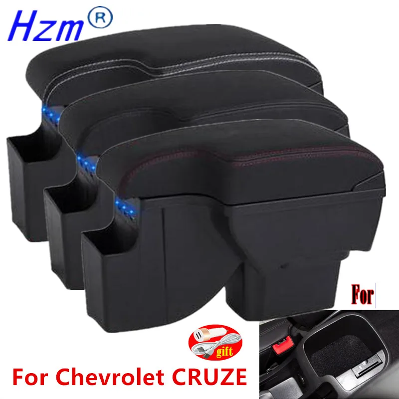 Pre Chevrolet Cruze lakťová lakťová lakťová skrinka na dodatočné vybavenie dielc Skladovacie príslušenstvo Doplnky lakťovejkra