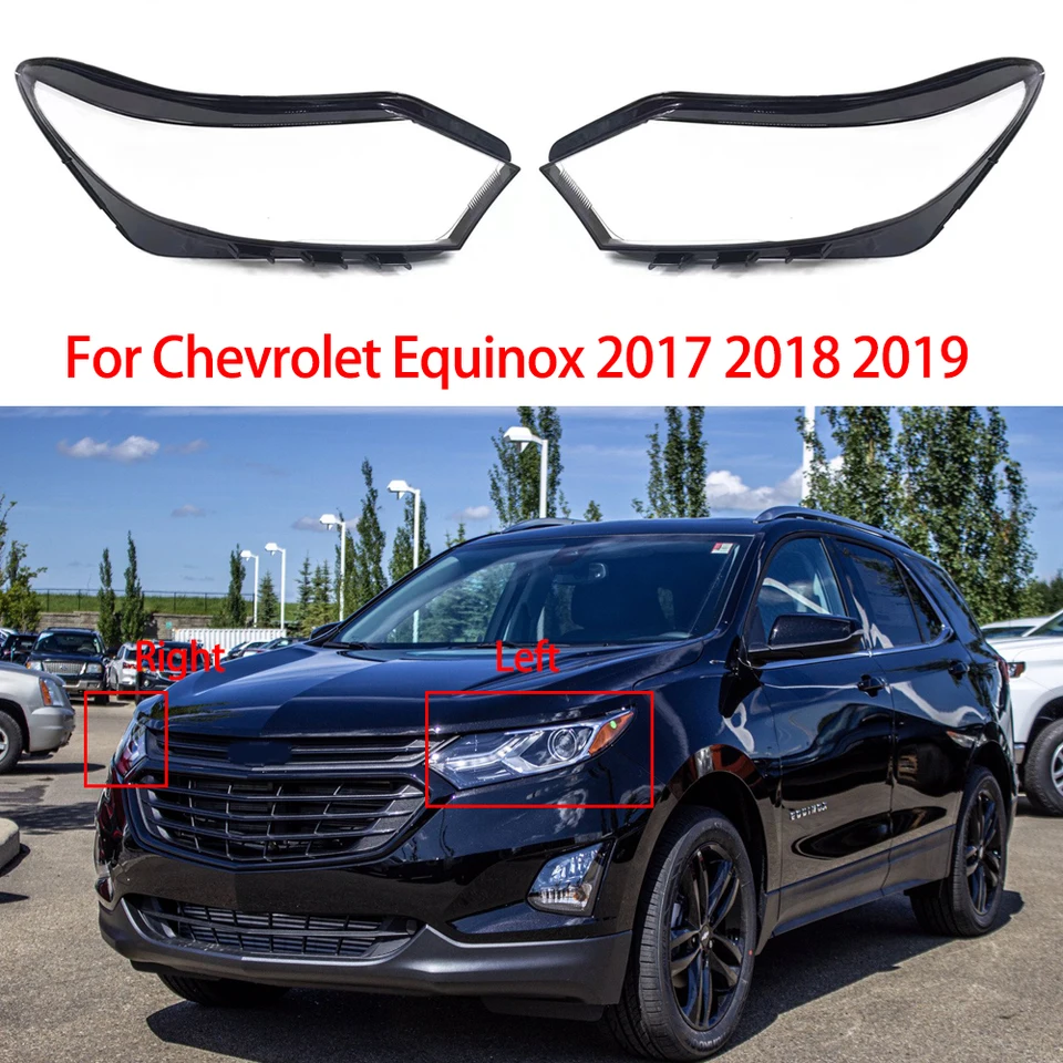 Pre Chevrolet Equinox 2017-2020 HEATLAMP CRAP SVELL Priehľadná sklenená lampa Svetlica Shell Plexiskry Plexiskry Vymeňte tienidlo lampy
