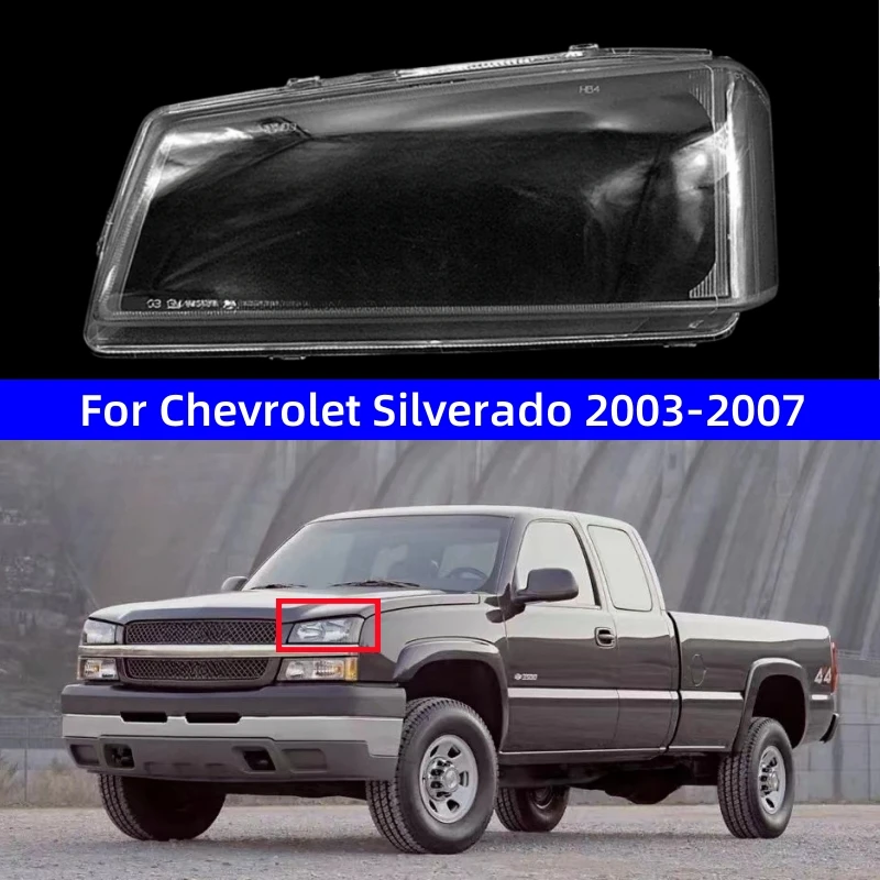 Pre Chevrolet Silverado 2003-2007 Automobilové príslušenstvo priehľadné PC materiály svetlomety lampa sklenená škrupina