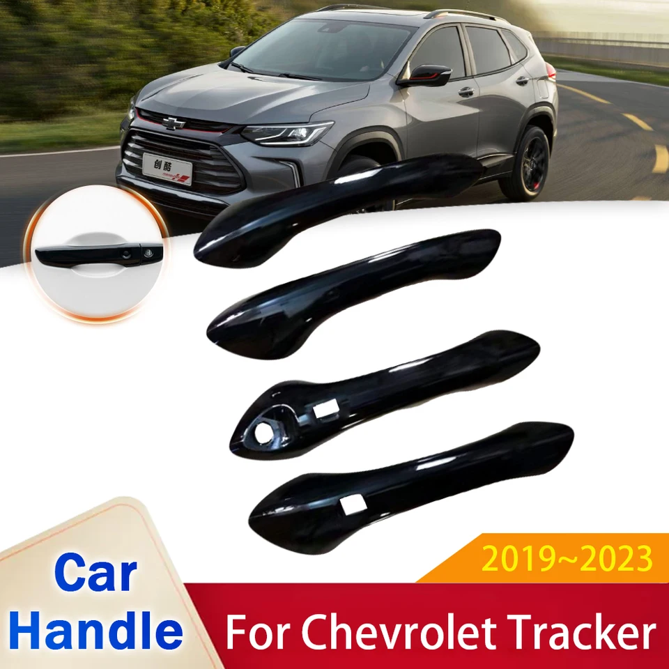 pre Chevrolet Tracker RS ​​2019 2020 2021 2022 2023 Gloss Black Dverte Rukoväť obrusový obklad automobilu Styling Príslušenstvo Anti-Rust Stickers