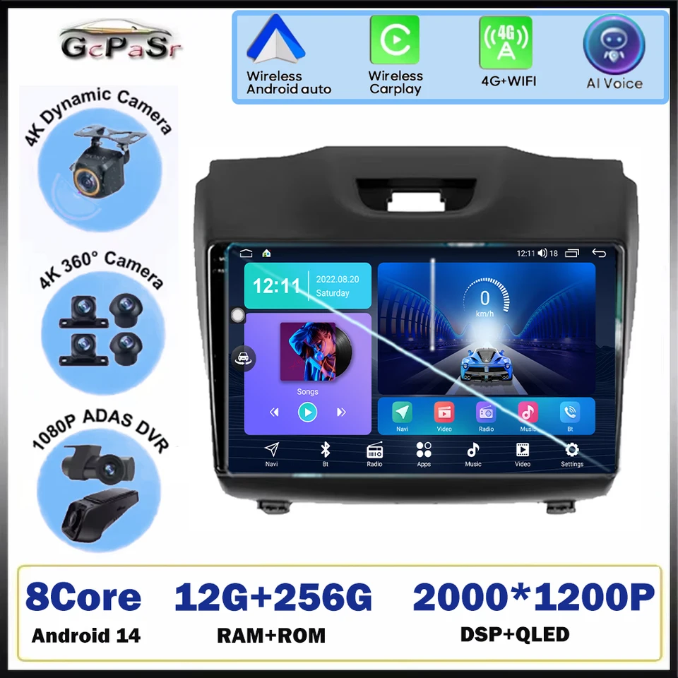 Pre Chevrolet Trailblazer 2 2012 - 2016 pre Isuzu D -Max 2 2012 - 2018 Android Car Multimedia Player Auto Radio No 2Din DVD Video