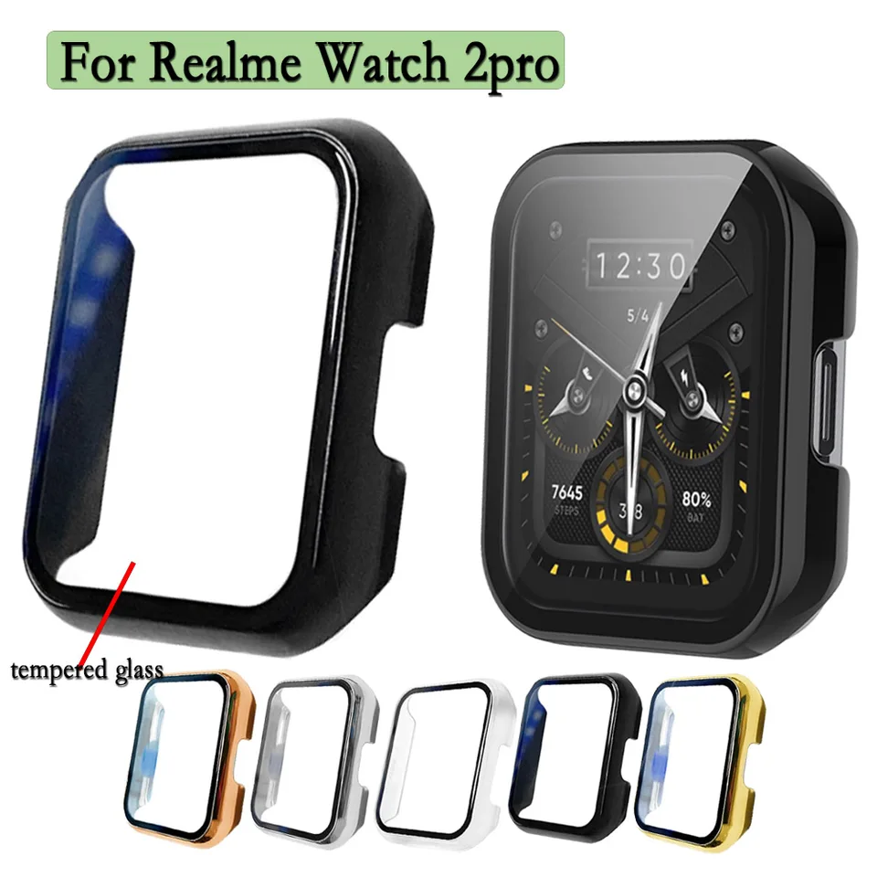 Pre chránené puzdro s realme hodinky 2Pro s krytom ochrany inteligentných hodiniek na chránenie obrazovky a temperované sklo