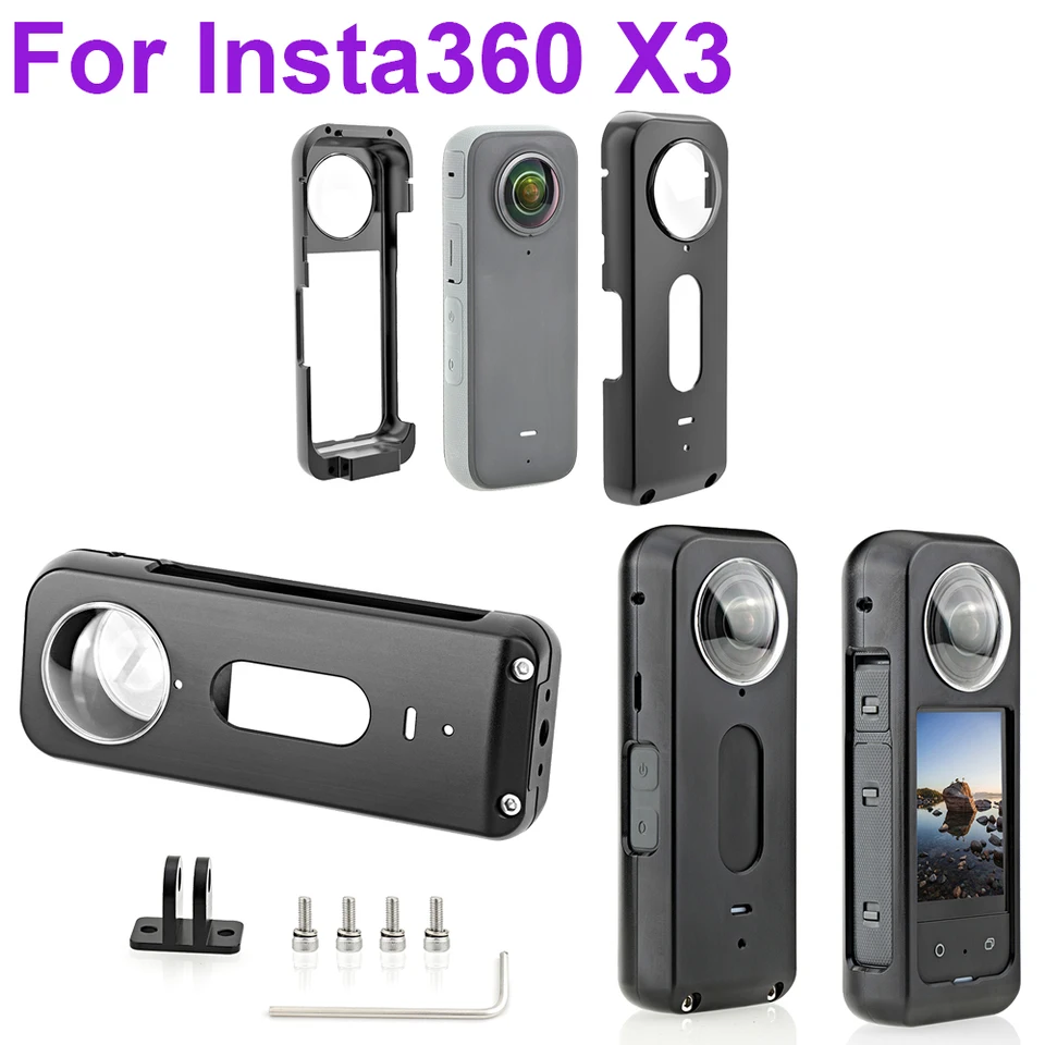 Pre chránený ochranný rám insta360 x3 kovový králičie klietky Hliníková zliatina Ochranný ráme