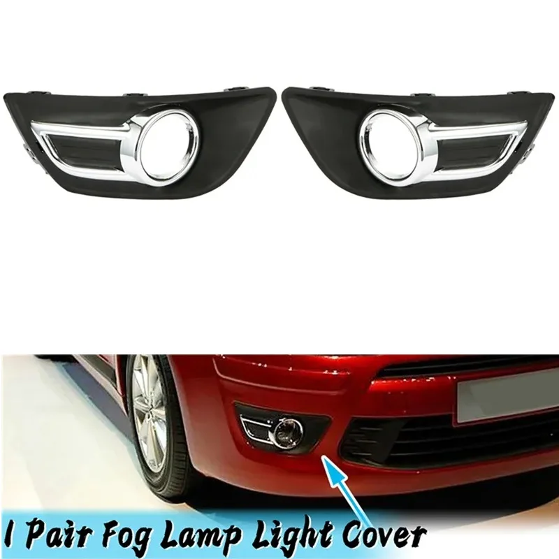 Pre Citroen C4 C-Káda 2008-2011 1PRAIR Chrome Chrome FOUPH FOG Hmlová lampa Svetlo Svetlo Svetlo prednú hmlovú žiarovku Svetlo auta