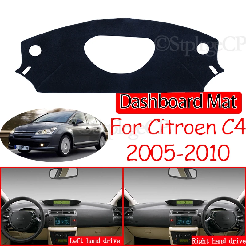 pre Citroen C4 MK1 2004 2005 2006 2007 2008 2009 2010 2010 protišmykový dashboardový kryt Dashboard Sunshade Dashmat Accessories C4 Pallas Coupe