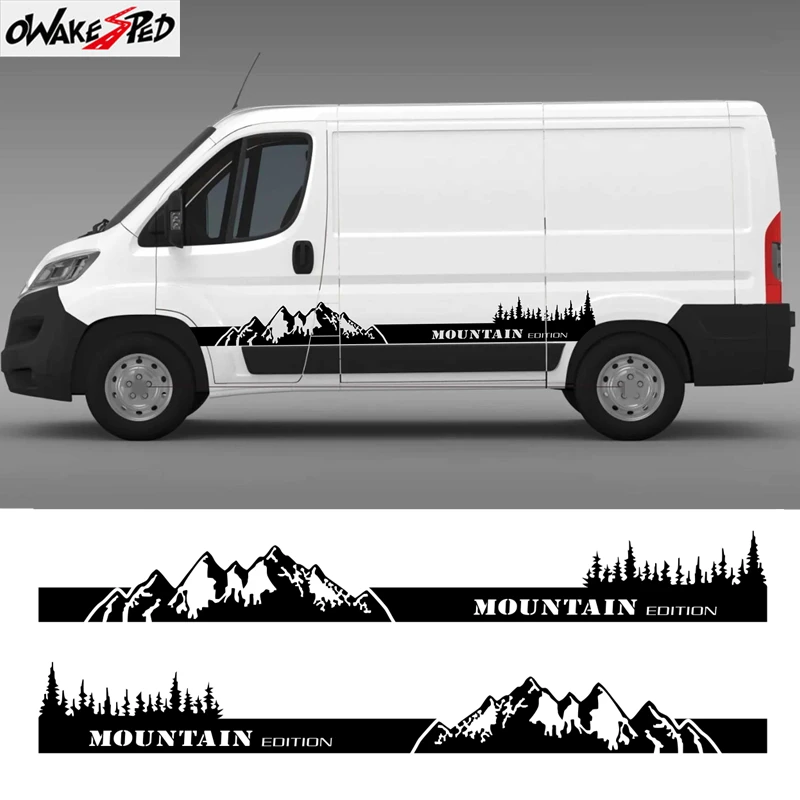 Pre Citroen Jumper HDI Camper Car Grafika Van Side Suckers Stiapky pruhy súpravy Decans Decals Minivan Automatické ladenie príslušenstva