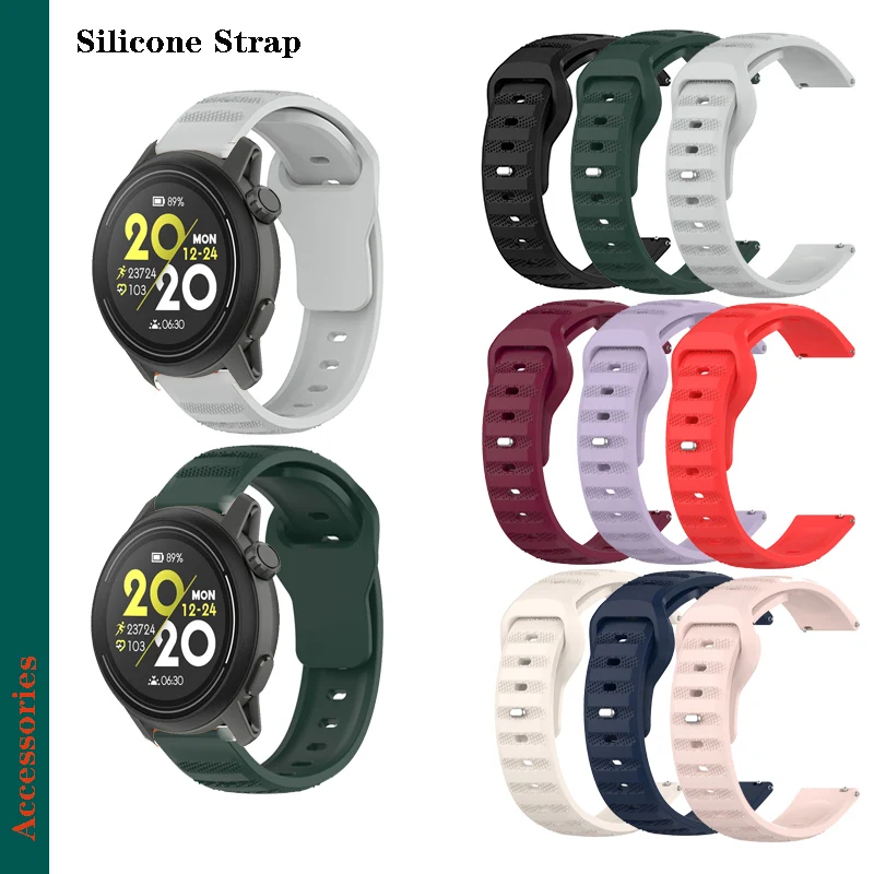Pre Coros Pace 3/2 / Apex 2 Pro 3 42 mm 46 mm remienok módny silikónový náhradný pás 20 mm 22 mm
