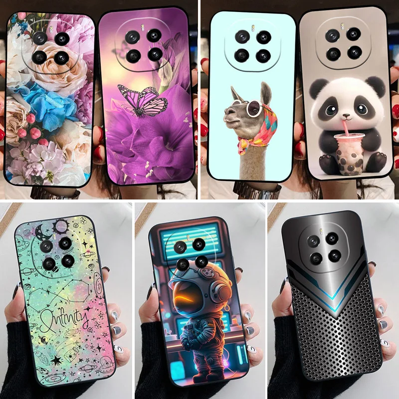 Pre cti Magic7 5G puzdro Krásna karikatúra Kvet Soft Silikone Phone Cover For Honor Magic 7 Lite Funda Coque Magic7 Pro 7Lite