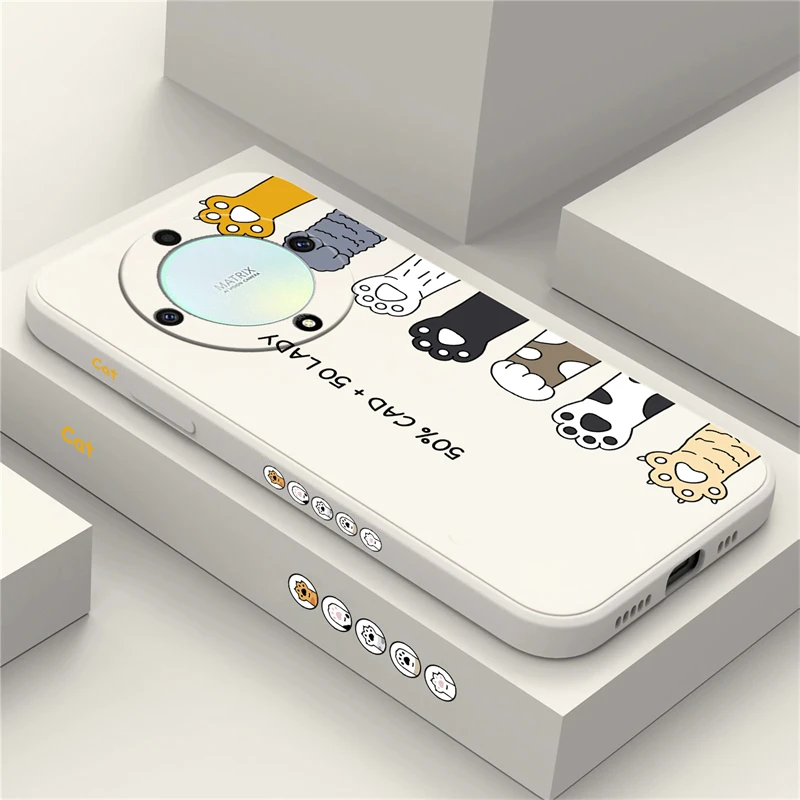 Pre cti x6a puzdro pre V40 X40 X50I X9A 70 50 Mäkké kremíkové mačacie kryt PAW pre Huawei 9x Pro 8x Max x20 Funda Liquid TPU Bag TPU