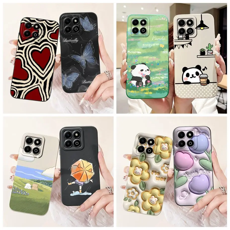 Pre cti x6b puzdro JDY-LX1 Luxusné cukrovinky Maľované kryt Slackproof Soft Soft TPU telefónny puzdro na česť x6a x 6b Honorx6a Honorx6b Bumper