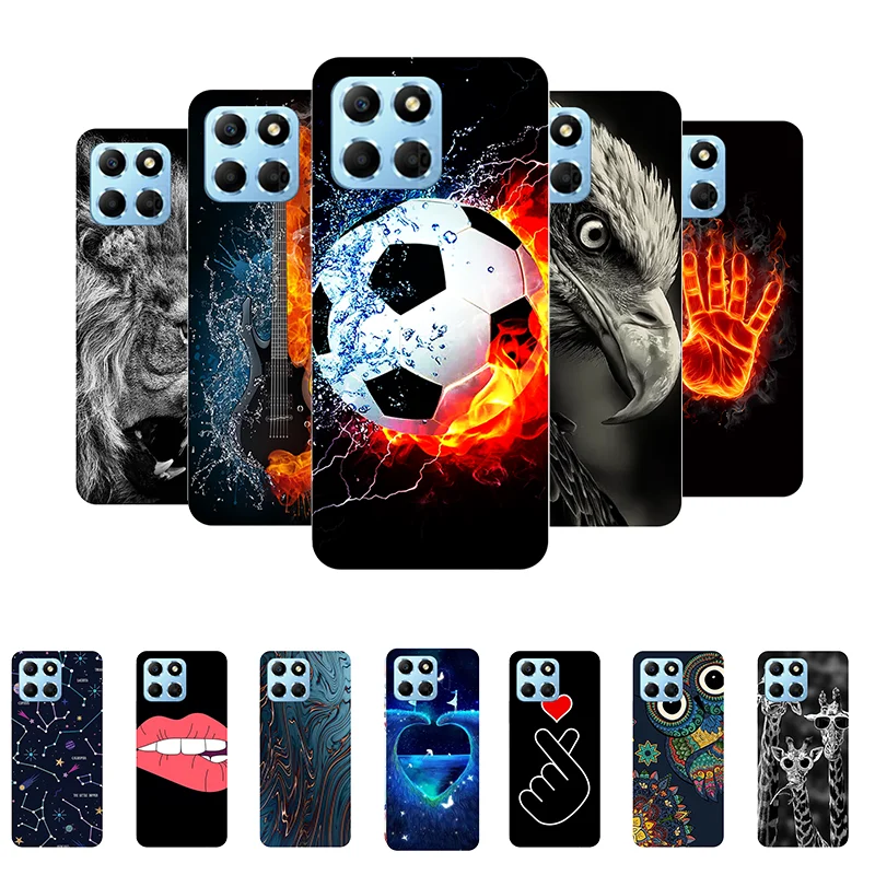 Pre cti x8b prípad futbalu Soft Silikone Back Pase na česť x8b lly-lx1 x 8b telefónny kryt Honorx8b Etui Fundas