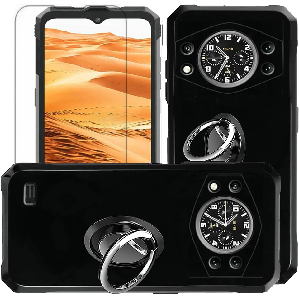 Pre Cubot Kingkong Ax 8 9 Power 3 v 1 držiak kruhu Soft Shock TPU Shock odolný v prípade Cubot Kingkong Ax 8 9 Power Couqe Funda