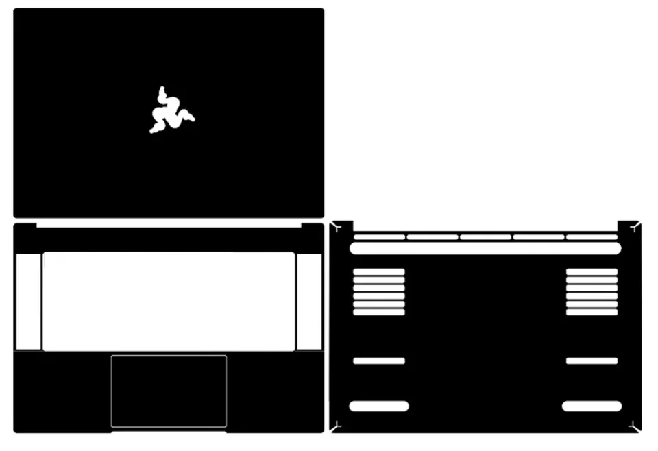 Pre-Cut 1xtop+1xpalmrest+1xbottom pokožka nálepky na pokožku pre rok 2019 2020 2021 Blade 17 2022 Blade 15 Advanced Model RZ09-0421 2018