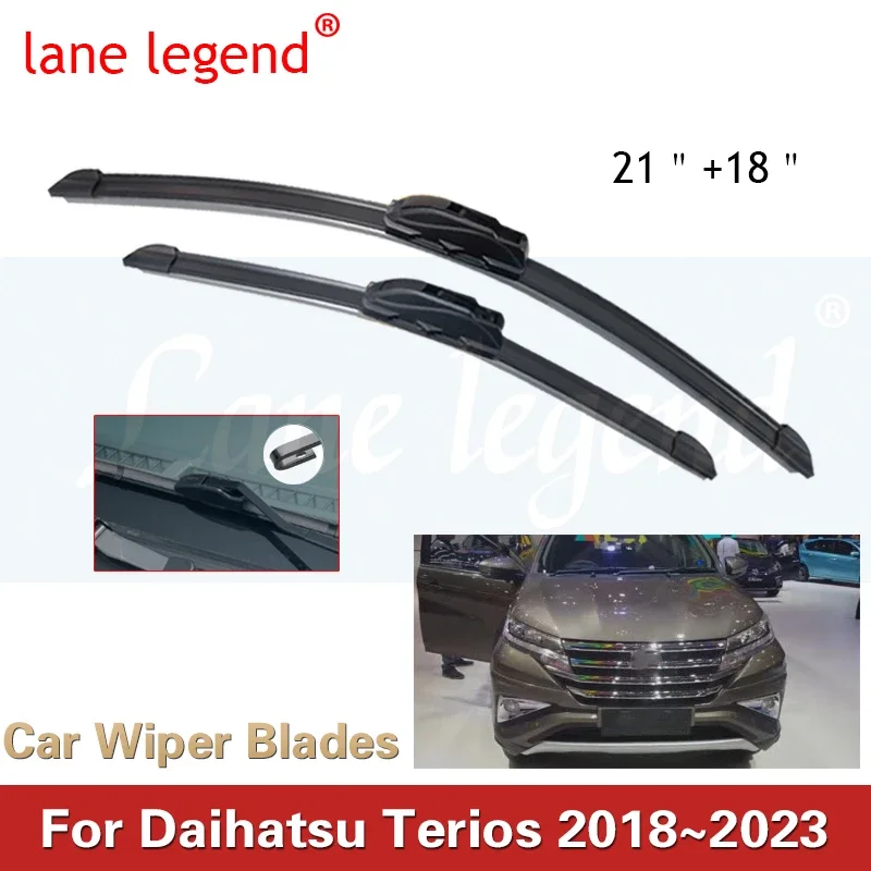 Pre Daihatsu Terios Toyota Rush F800 F850 MK3 2018 ~ 2023 Predné stieračské čepele Černé sklo čelné sklo