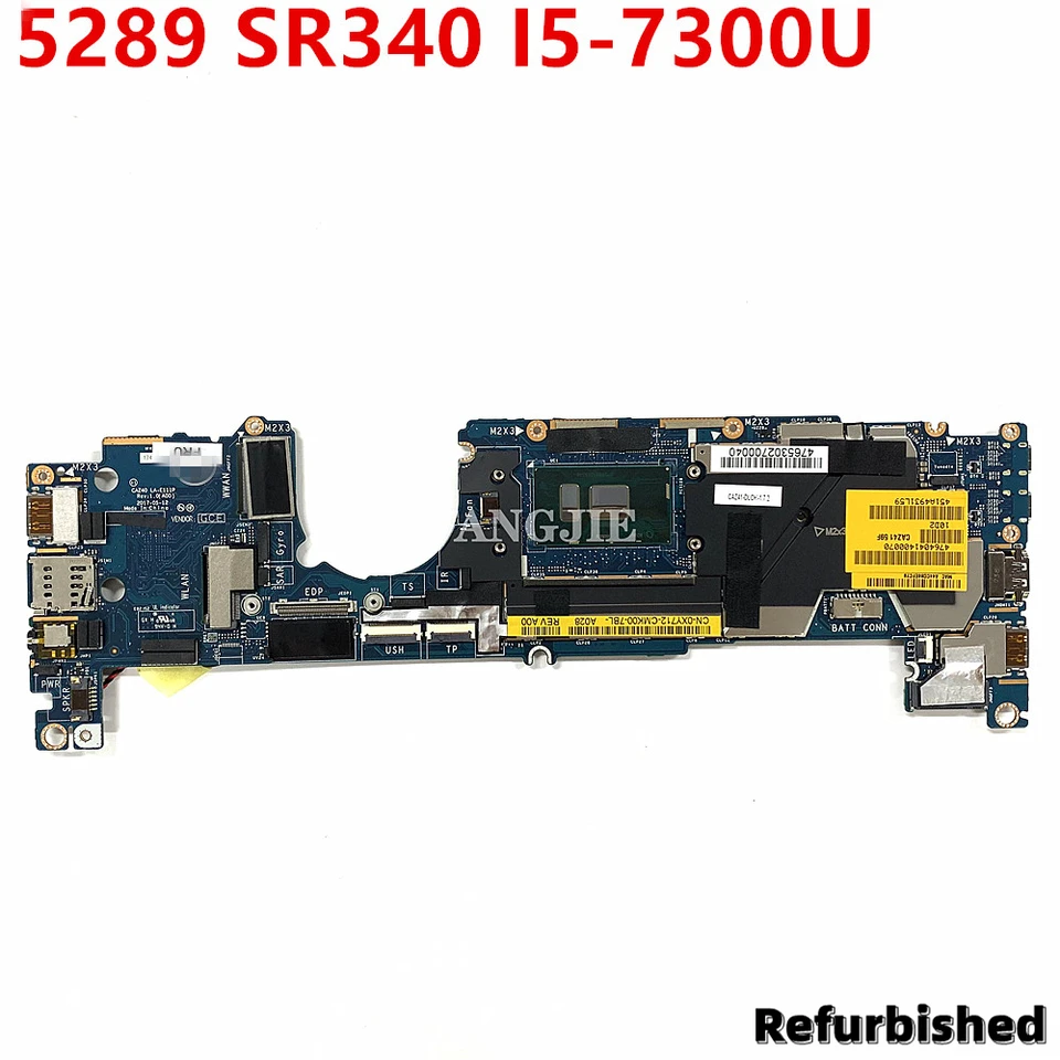 Pre Dell Latitude 5289 LAPTOP základná doska CN-0XY712 0xY712 XY712 CAZ40 LA-E111P s SR340 I5-7300U 100% Plne testované OK