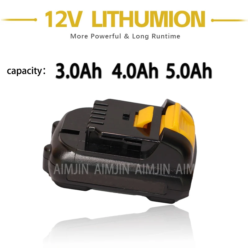 Pre Dewalt 12V 3AH/4AH/5AH Littium-Ion Nabíjateľná batéria DCB120 DCB121 DCB125 DCB119 DCR020-GB DCF815D2 Elektrický nástroj