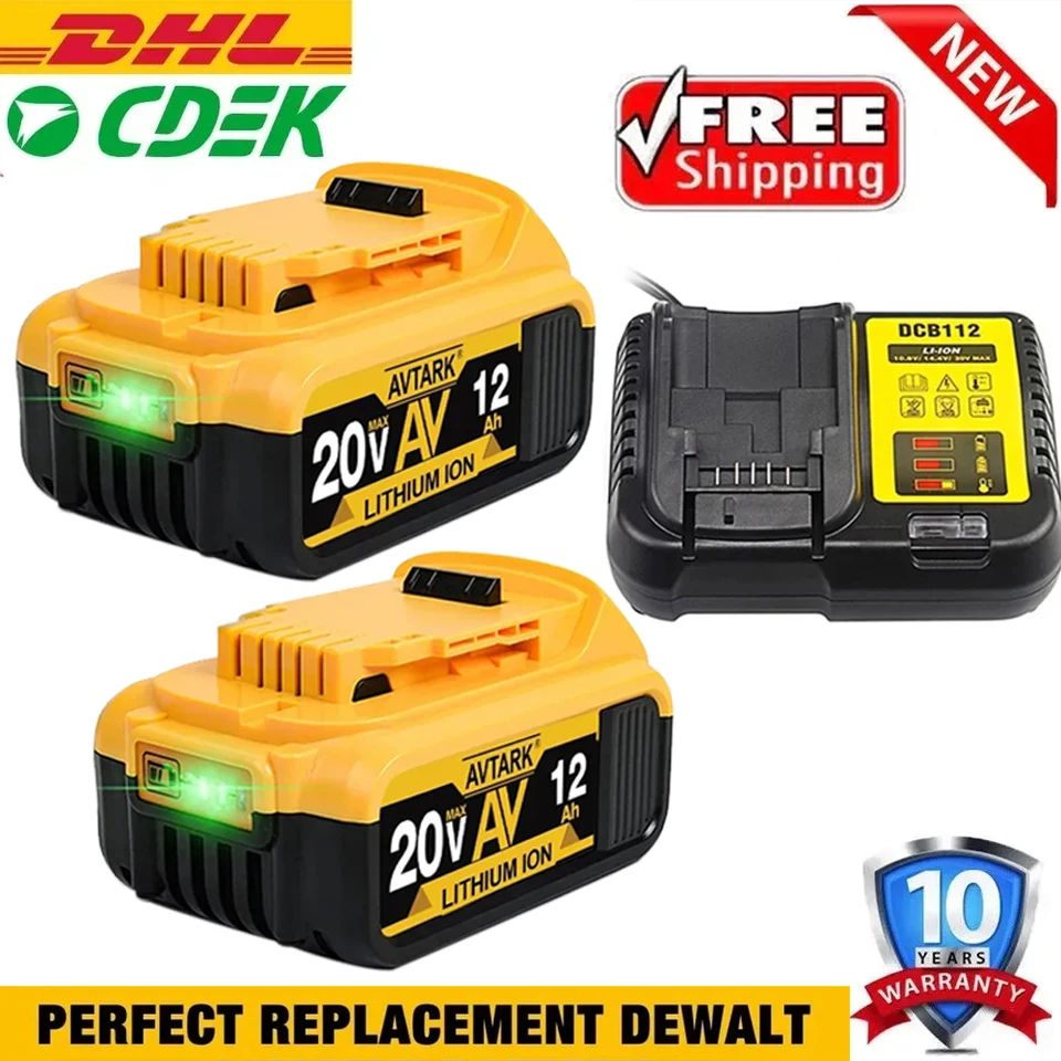 Pre DeWalt 20V 20 V 20 Volt MAX 8,0AH lítium batérie DCB206-2 DCB205-2 DCB205 DCB201 DCB203