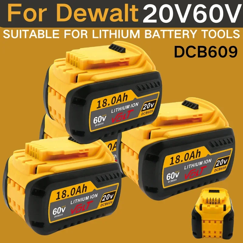 Pre DeWalt FlexVolt 20V/60V maximálna batéria 18AH DCB609 Littium-Ion DCB606 DCB612 DCB609 DCB205 DCB200 DCB182 Batería pre DeWalt 20V
