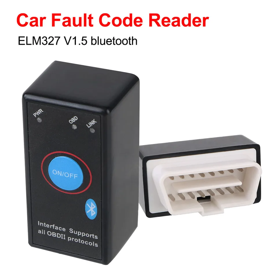 Pre diagnostické skenerové čítanie automobilu iOS/Android CAR Diagnostický nástroj Bluetooth v1.5 Adaptér rozhrania OBD2 ELM327
