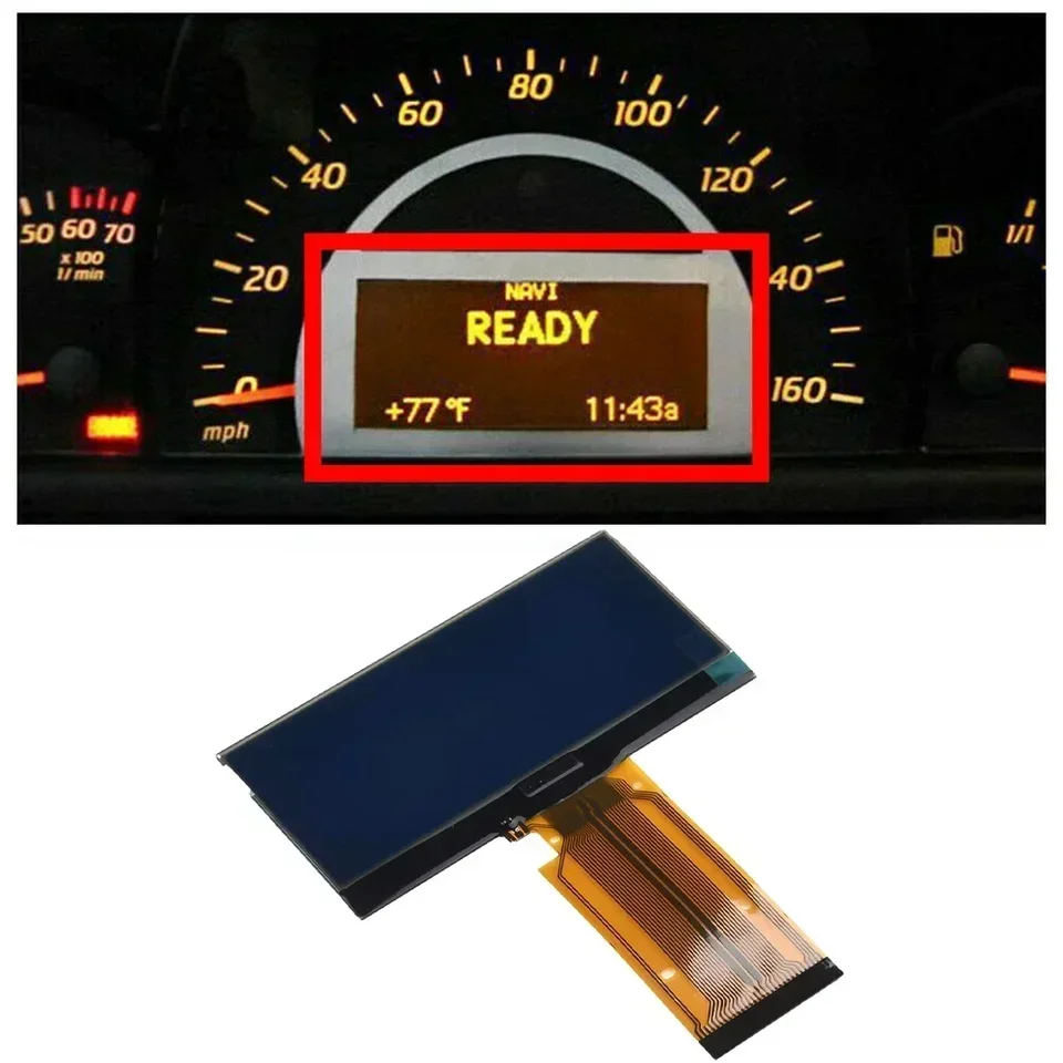 Pre displej LCD na meradlo LCD 9.7x5 cm pre W203 C-Class 2001-2004 Vysokej kvalitnej LCD obrazovky 2038703789