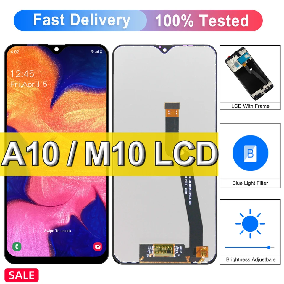Pre displej Samsung A10 LCD s dotykovou obrazovkou pre snímanie Samsung A10 Display A105F A105G A105M A105FN M10 Výmena displeja