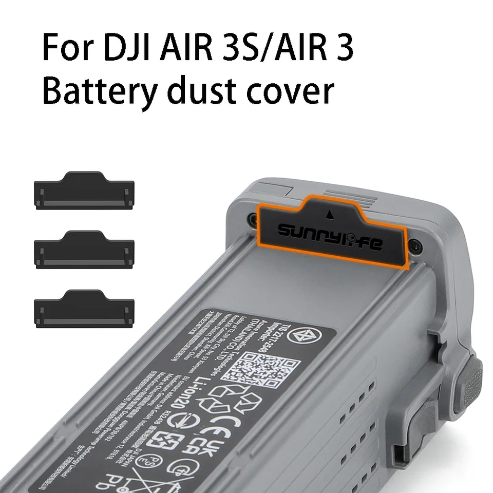 Pre DJI Air 3s/vzduch 3 Silikónový prachový kryt pre DJI Air 3s/vzduch 3 Príslušenstvo batérie Kontakty chránia kryt batérie