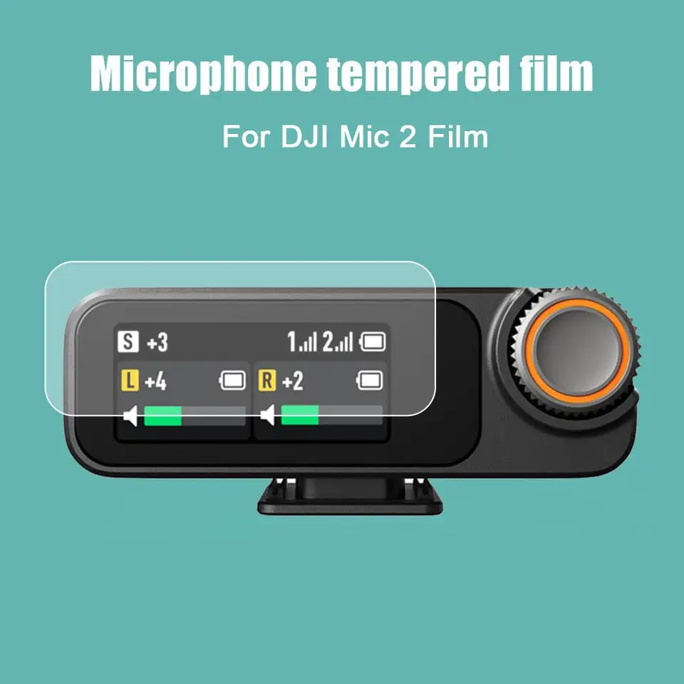Pre DJI MIC 2 bezdrôtový mikrofón temperovaný sklenený film Obrazovka Ochranný film Ochranná a poškriabaná ochranná anti H2M7