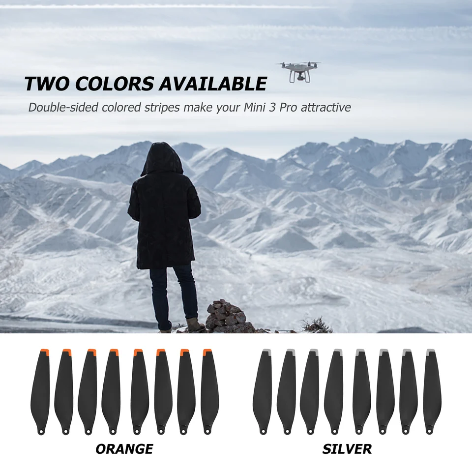 Pre DJi Mini 3 Pro 8pcs vrtule Drone s nízkym šumom