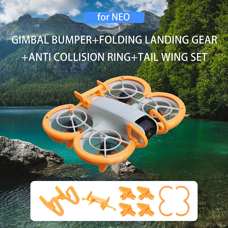 Pre Dji Neo Drone Gimbal Lens Anti-Collision Bumper Ochranný prsteň Zvýšenie skladacieho výstroja Letová zadná súprava