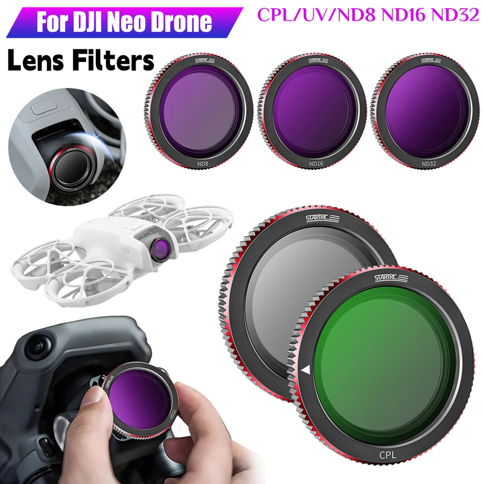 Pre DJI Neo Drone Magnetic Lens Filter CPL/UV/ND8 ND16 ND32