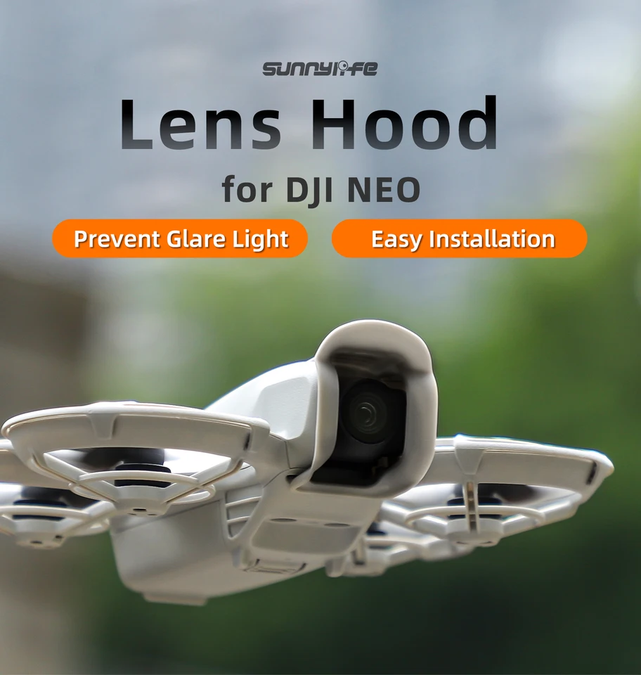 Pre DJi Neo Lens Hood Ochrana Gimbal Protect Anti-Glare Sun Cover Cover Cover Accessories