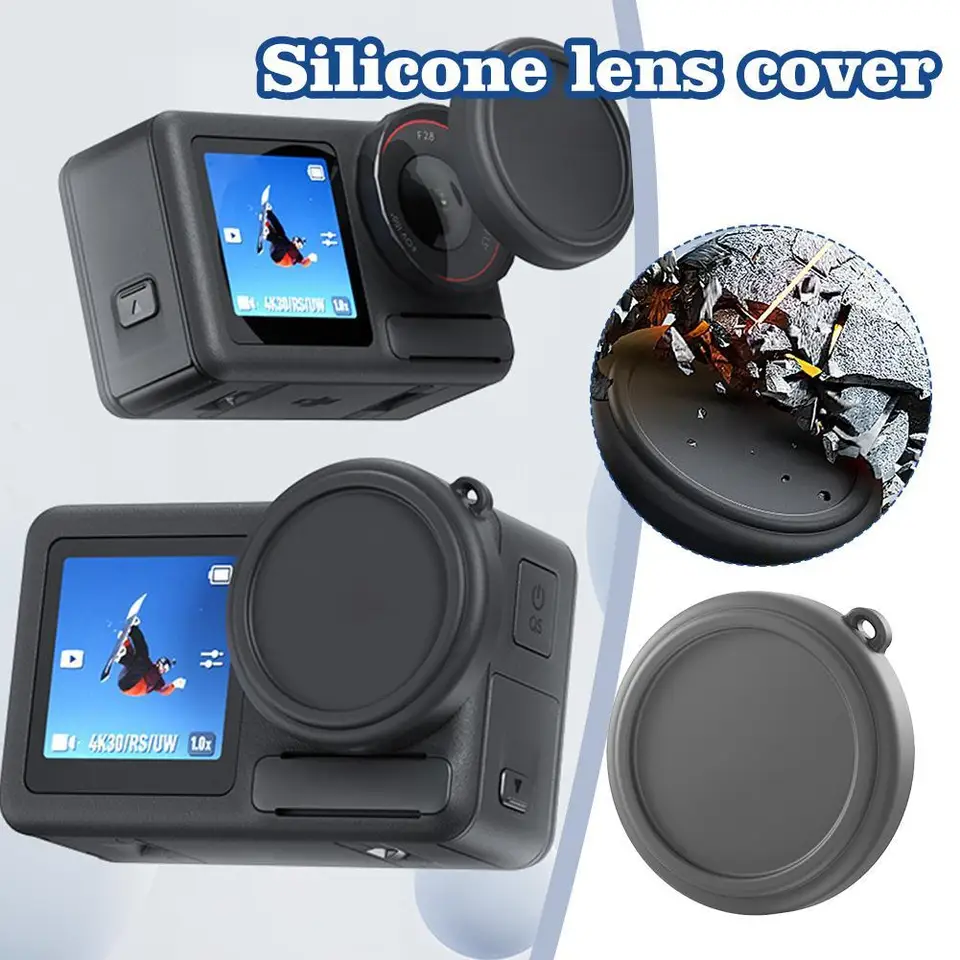 Pre DJI Osmo Action 5 Pro Silikónová šošovka zakryte prachom proti prachovej ochrane šošovky pre šošovky pre DJI Action 5 Pro Adsessories
