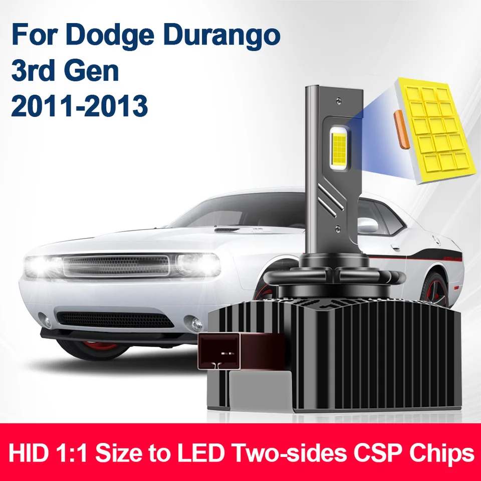 Pre Dodge Durango 3. GEN 2011 2012 2013 HID D1S na LED obojstranné CSP CSP Svetlomety auto Light 1: 1 Veľkosť 6000k 12 V Plug & Play