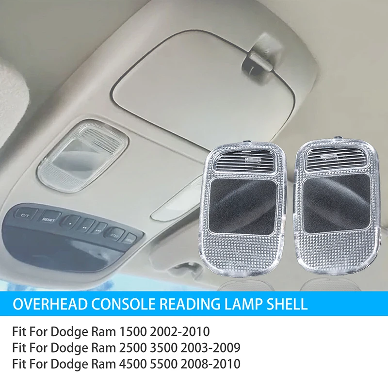 Pre Dodge RAM 1500 2500 3500 4500 5500 Auto nadzemná konzola Dome Lights Lens Map Lampa Light Light Cover 5183270AA 5183271AA