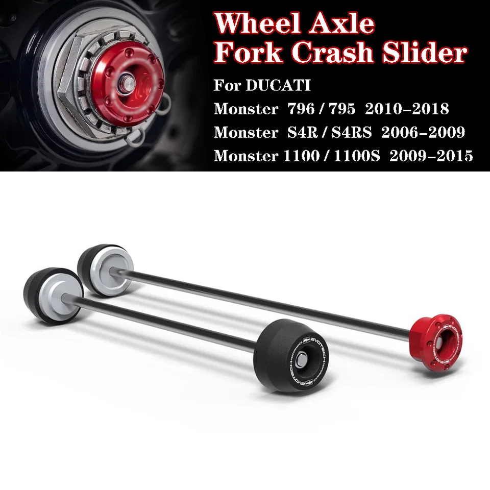Pre Ducati Monster 796/795/S4R/S4RS/1100/1100S/1100 EVO 2006-2016 Predné zadné kolesové nápravy vidlice vidlice